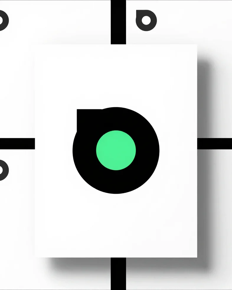 mockup de papelaria corporativa com logotipo minimalista em preto e branco, fundo de estúdio escuro, luz de destaque ver